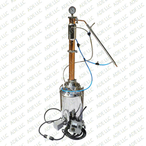 13 Gallon Still with 3" Copper and Stainless Reflux Column with Cooling Kit & Controller