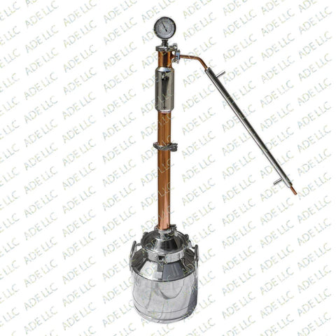 5 Gallon Moonshine Still with 2" Copper & Stainless Reflux Column