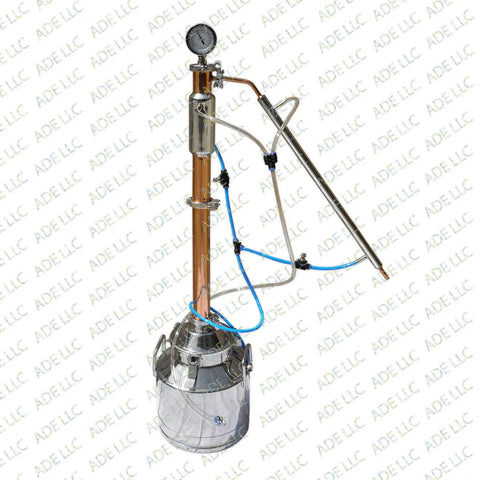 5 Gallon Moonshine Still with 2" Copper & Stainless Reflux Column & Cooling Kit