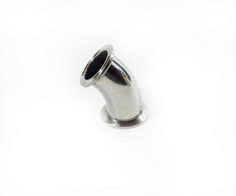 1.5" 45° Elbow with 1.5" Tri Clamp Fittings, Stainless Steel 304 - Emerald Gold
