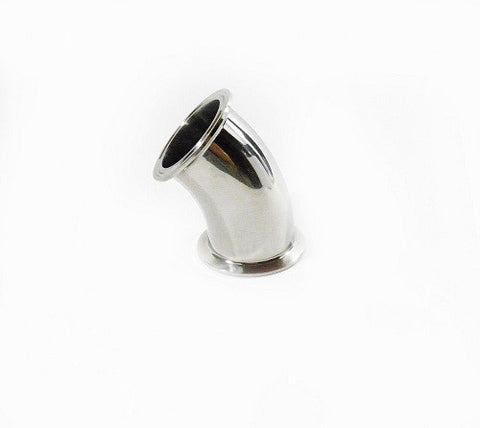 2" 45° Elbow with 2" Tri Clamp Fittings, Stainless Steel 304 - Emerald Gold