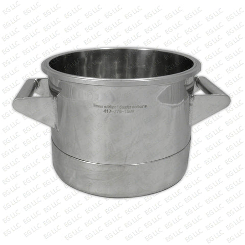 8" x 6" Non-Jacketed Platter with Handles - Emerald Gold