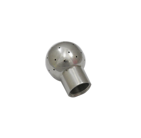 Fixed CIP Spray Ball with a 1" Female NPT and 2.5" Ball
