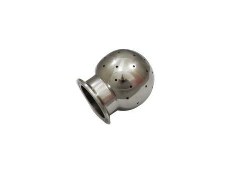 Fixed CIP Spray Ball with a 2" Tri Clamp End and 3" Ball