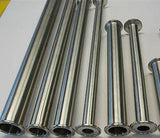 4" x 48"  Sanitary, 304 Stainless Steel, Tri Clamp Spool, BHO Extractor Column - Emerald Gold