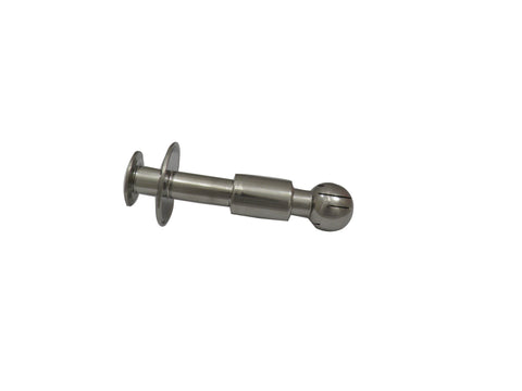 Rotating CIP Spray Ball with Tri Clamp End 1.5" x 7.5" and 1.25" Ball
