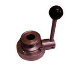 1" Bore Sanitary Butterfly Valve with 1.5" Tri Clamp Fittings and Pull Handle - Emerald Gold