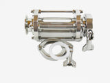 1" Bore Borosilicate Tri Clamp Sight Glass with Gaskets and Tri Clamps