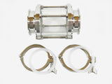 3" Borosilicate Tri Clamp Sight Glass with Gaskets and Tri Clamps