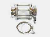 3" Borosilicate Tri Clamp Sight Glass with Gaskets and Tri Clamps