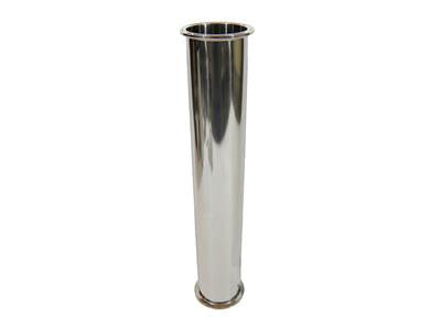 4" x 18"  Sanitary, 304 Stainless Steel, Tri Clamp Spool, BHO Extractor Column - Emerald Gold