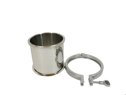 6" x 6" Tri Clamp Base for the MK III Closed Loop Extractor. SS304 - Emerald Gold