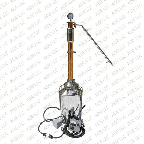 13 Gallon Still with 3" Copper & Stainless Reflux Column with 5500 Watt Controller